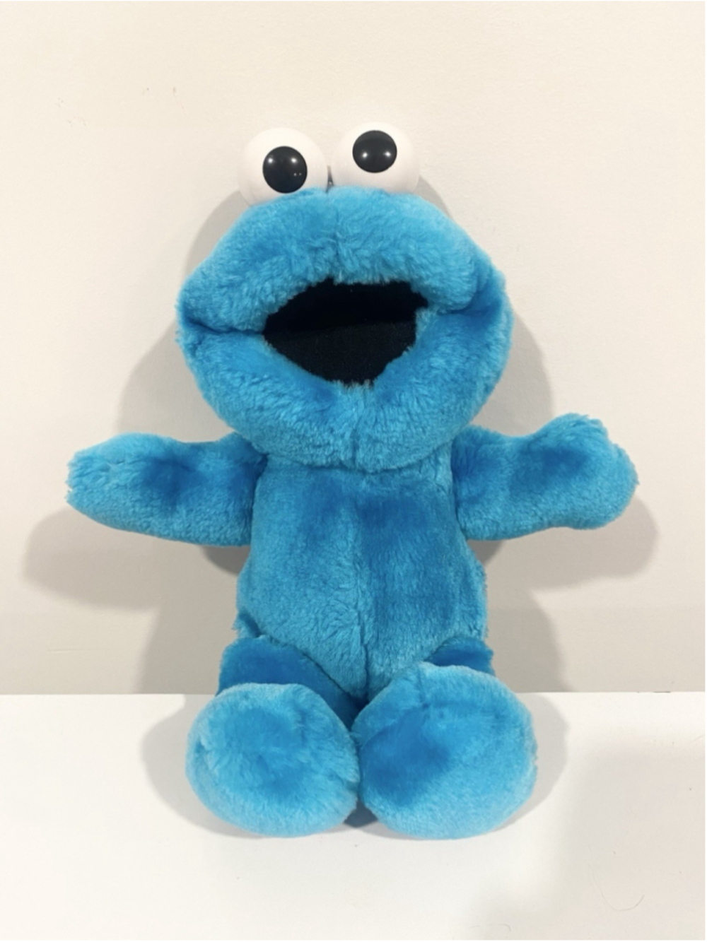 Vintage 1996 Tyco Tickle Me Cookie Monster Talking Shaking Plush Works 12”